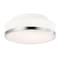Cwi Lighting Frosted 1 Light Drum Shade Flush Mount With Satin Nickel Finish 5479C8SN-R - alternate 1
